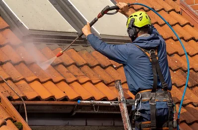 Démoussage et hydrofuge de toiture à Colombières